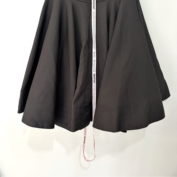 NWOT MAC DUGGAL Black 49106 Square Neck A Line Mini Dress Rhinestone Strap Sz 10 - Picture 9 of 16